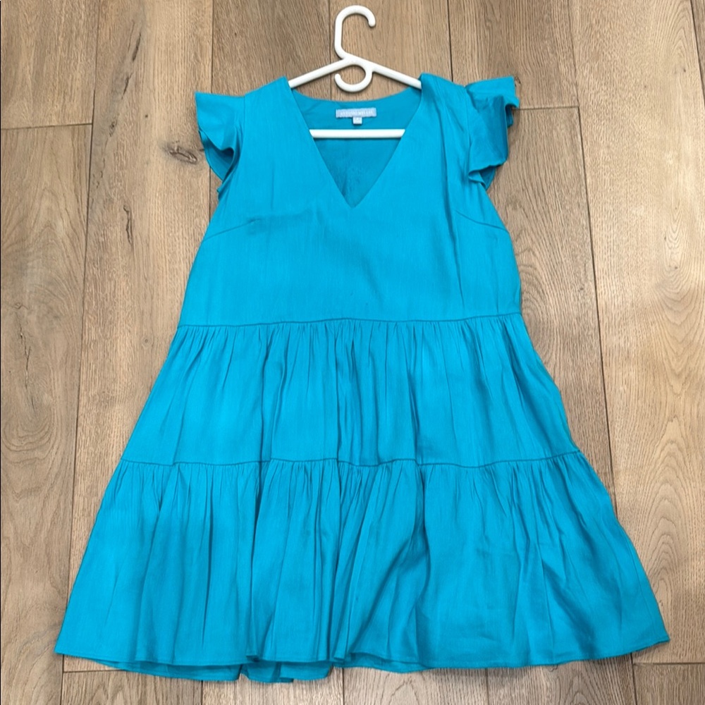 ANTONIO MELANI Vibrant Blue Casual Dress